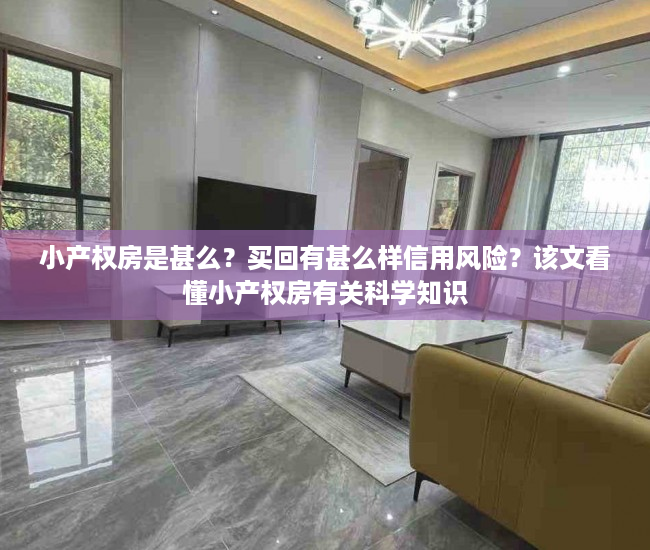 小产权房是甚么？买回有甚么样信用风险？该文看懂小产权房有关科学知识