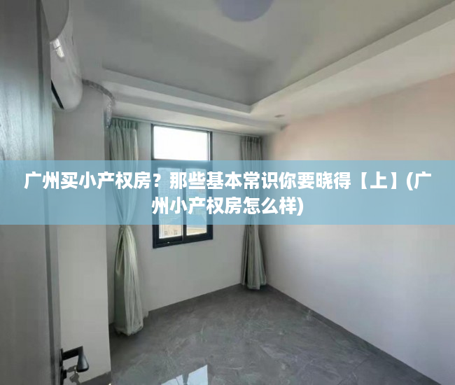 广州买小产权房？那些基本常识你要晓得【上】(广州小产权房怎么样)