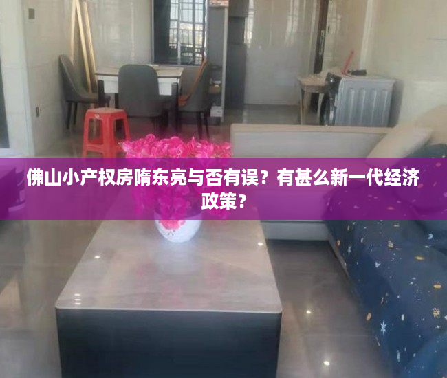 佛山小产权房隋东亮与否有误？有甚么新一代经济政策？
