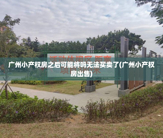 广州小产权房之后可能将吗无法买卖了(广州小产权房出售)