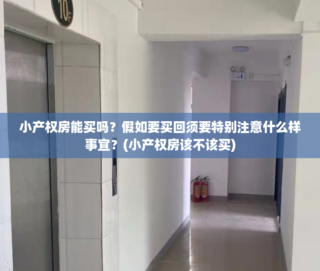 小产权房能买吗？假如要买回须要特别注意什么样事宜？(小产权房该不该买)