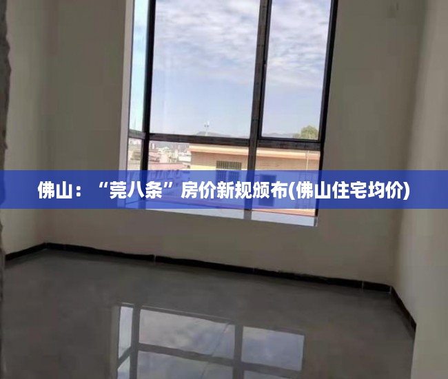 佛山：“莞八条”房价新规颁布(佛山住宅均价)