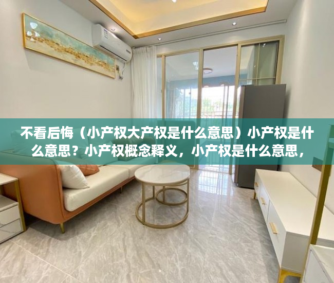 不看后悔（小产权大产权是什么意思）小产权是什么意思？小产权概念释义，小产权是什么意思，