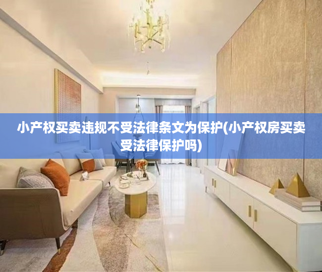小产权买卖违规不受法律条文为保护(小产权房买卖受法律保护吗)