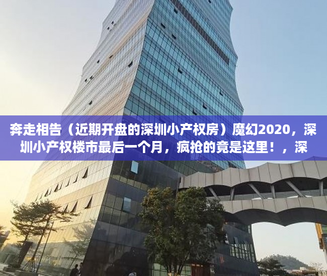 奔走相告（近期开盘的深圳小产权房）魔幻2020，深圳小产权楼市最后一个月，疯抢的竟是这里！，深圳宝安2020年小产权房开盘，