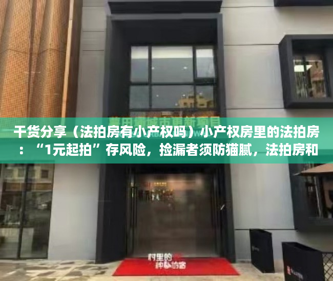 干货分享（法拍房有小产权吗）小产权房里的法拍房：“1元起拍”存风险，捡漏者须防猫腻，法拍房和二手房哪个比较好，
