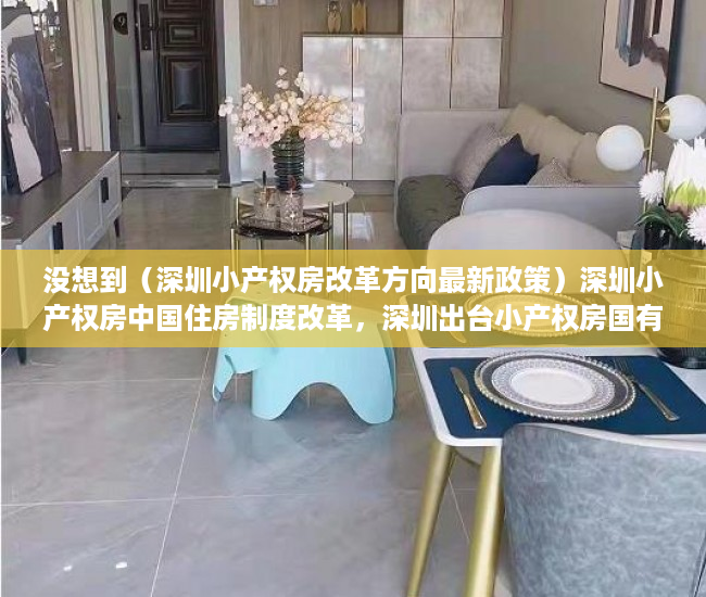 没想到（深圳小产权房改革方向最新政策）深圳小产权房中国住房制度改革，深圳出台小产权房国有化政策，