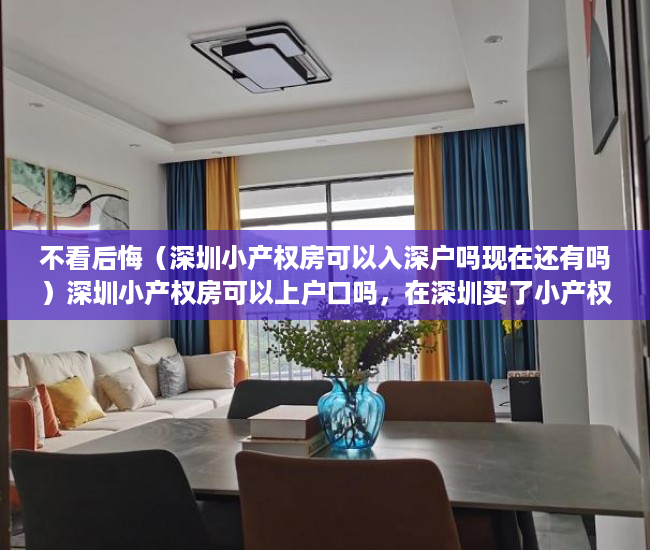 不看后悔（深圳小产权房可以入深户吗现在还有吗）深圳小产权房可以上户口吗，在深圳买了小产权房可以入户吗，