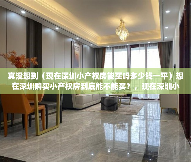 真没想到（现在深圳小产权房能买吗多少钱一平）想在深圳购买小产权房到底能不能买？，现在深圳小产权房能买吗多少钱一平方，