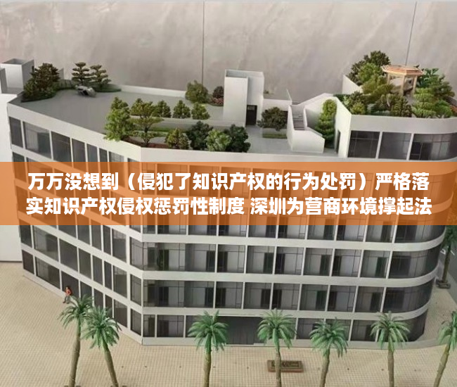 万万没想到（侵犯了知识产权的行为处罚）严格落实知识产权侵权惩罚性制度 深圳为营商环境撑起法治晴空，依法加大对知识产权侵权行为惩治力度，