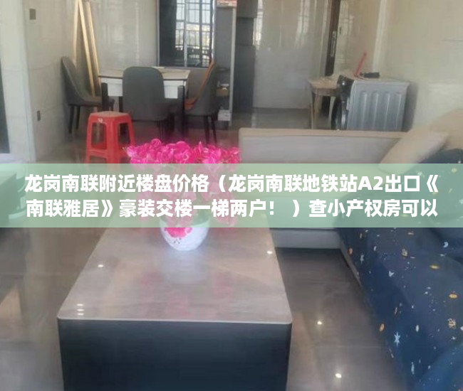 龙岗南联附近楼盘价格（龙岗南联地铁站A2出口《南联雅居》豪装交楼一梯两户！ ）查小产权房可以查多久，