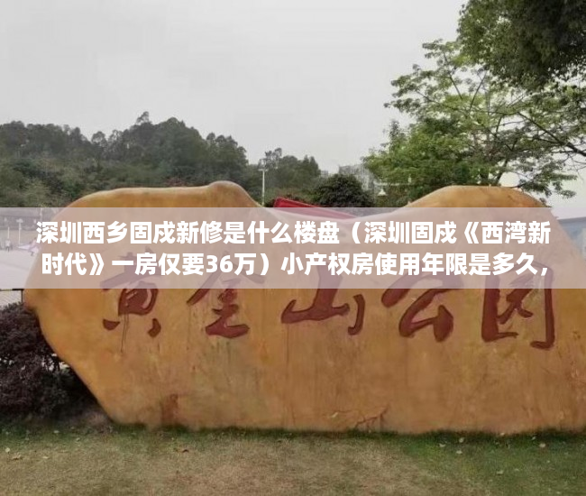 深圳西乡固戍新修是什么楼盘（深圳固戍《西湾新时代》一房仅要36万）小产权房使用年限是多久，