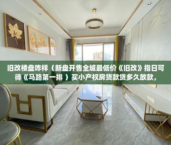旧改楼盘咋样（新盘开售全城最低价《旧改》指日可待《马路第一排 ）买小产权房贷款贷多久放款，