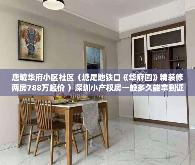 唐城华府小区社区（塘尾地铁口《华府园》精装修两房788万起价 ）深圳小产权房一般多久能拿到证，