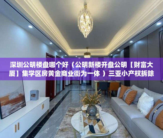 深圳公明楼盘哪个好（公明新楼开盘公明【财富大厦】集学区房黄金商业街为一体 ）三亚小产权拆除后多久可以解除，