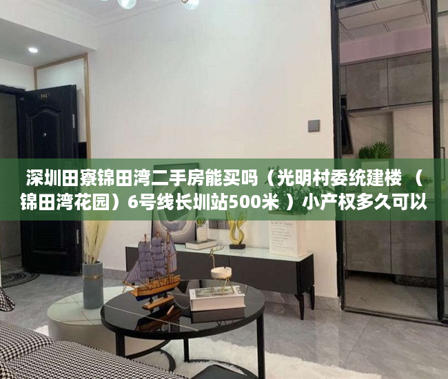 深圳田寮锦田湾二手房能买吗（光明村委统建楼 （锦田湾花园）6号线长圳站500米 ）小产权多久可以入住，