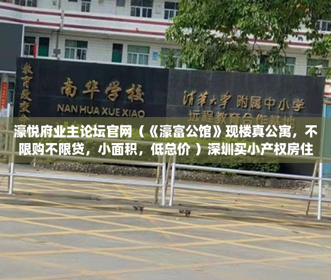 濠悦府业主论坛官网（《濠富公馆》现楼真公寓，不限购不限贷，小面积，低总价 ）深圳买小产权房住多久，