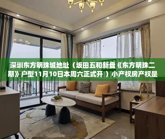 深圳东方明珠城地址（坂田五和新盘《东方明珠二期》户型11月10日本周六正式开 ）小产权房产权是多久，