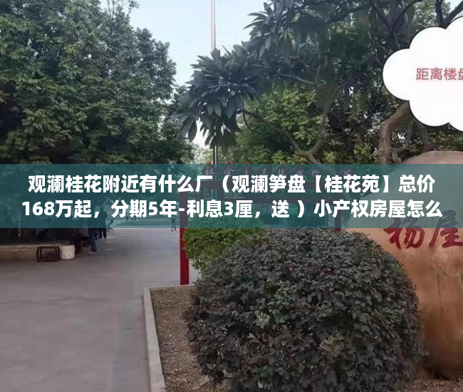 观澜桂花附近有什么厂（观澜笋盘【桂花苑】总价168万起，分期5年-利息3厘，送 ）小产权房屋怎么变现，