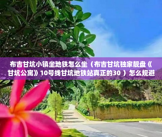 布吉甘坑小镇坐地铁怎么坐（布吉甘坑独家靓盘《甘坑公寓》10号线甘坑地铁站真正的30 ）怎么规避小产权房子的执行，