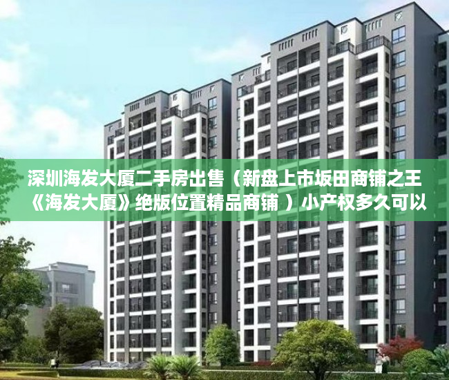 深圳海发大厦二手房出售（新盘上市坂田商铺之王《海发大厦》绝版位置精品商铺 ）小产权多久可以买，