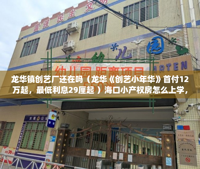 龙华镇创艺厂还在吗（龙华《创艺小年华》首付12万起，最低利息29厘起 ）海口小产权房怎么上学，