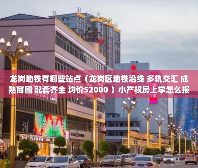 龙岗地铁有哪些站点（龙岗区地铁沿线 多轨交汇 成熟商圈 配套齐全 均价52000 ）小产权房上学怎么报名，