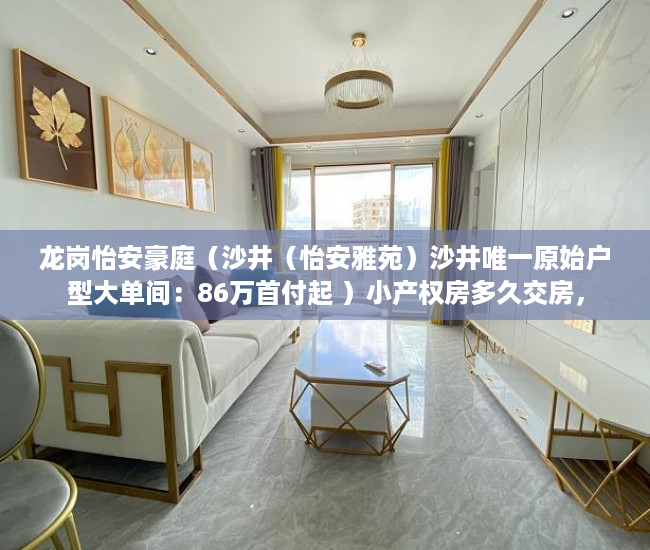 龙岗怡安豪庭（沙井（怡安雅苑）沙井唯一原始户型大单间：86万首付起 ）小产权房多久交房，