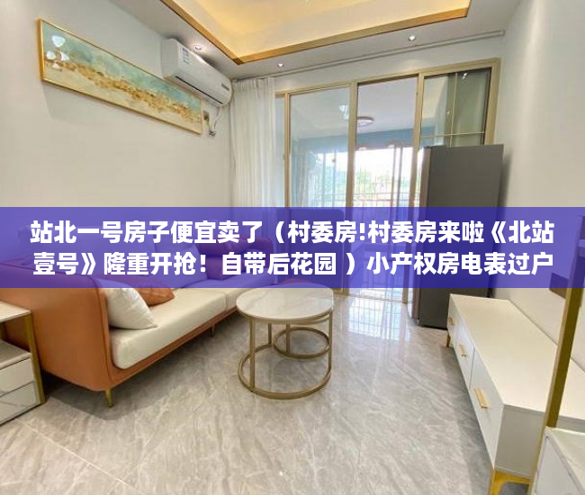 站北一号房子便宜卖了（村委房!村委房来啦《北站壹号》隆重开抢！自带后花园 ）小产权房电表过户证明怎么写，
