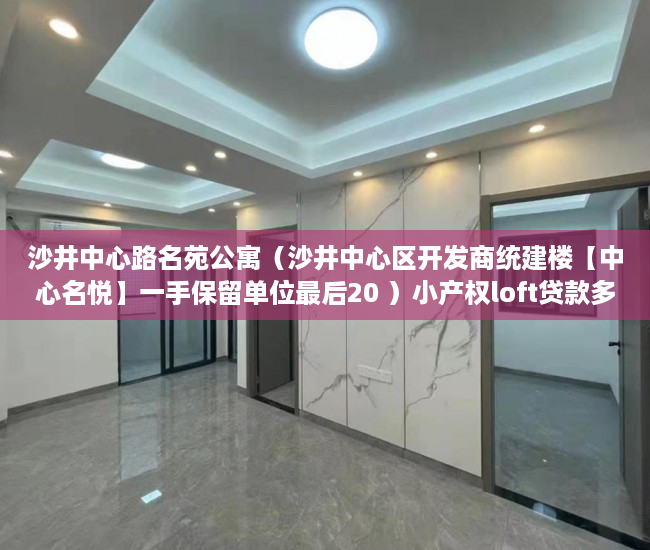 沙井中心路名苑公寓（沙井中心区开发商统建楼【中心名悦】一手保留单位最后20 ）小产权loft贷款多久还清，