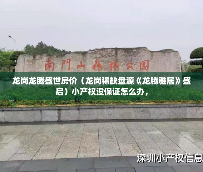 龙岗龙腾盛世房价（龙岗稀缺盘源《龙腾雅居》盛启）小产权没保证怎么办，